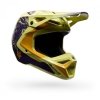 KASK MOTOCYKLOWY FOX V1 IMAGE PRINT PURPLE YELLOW XL